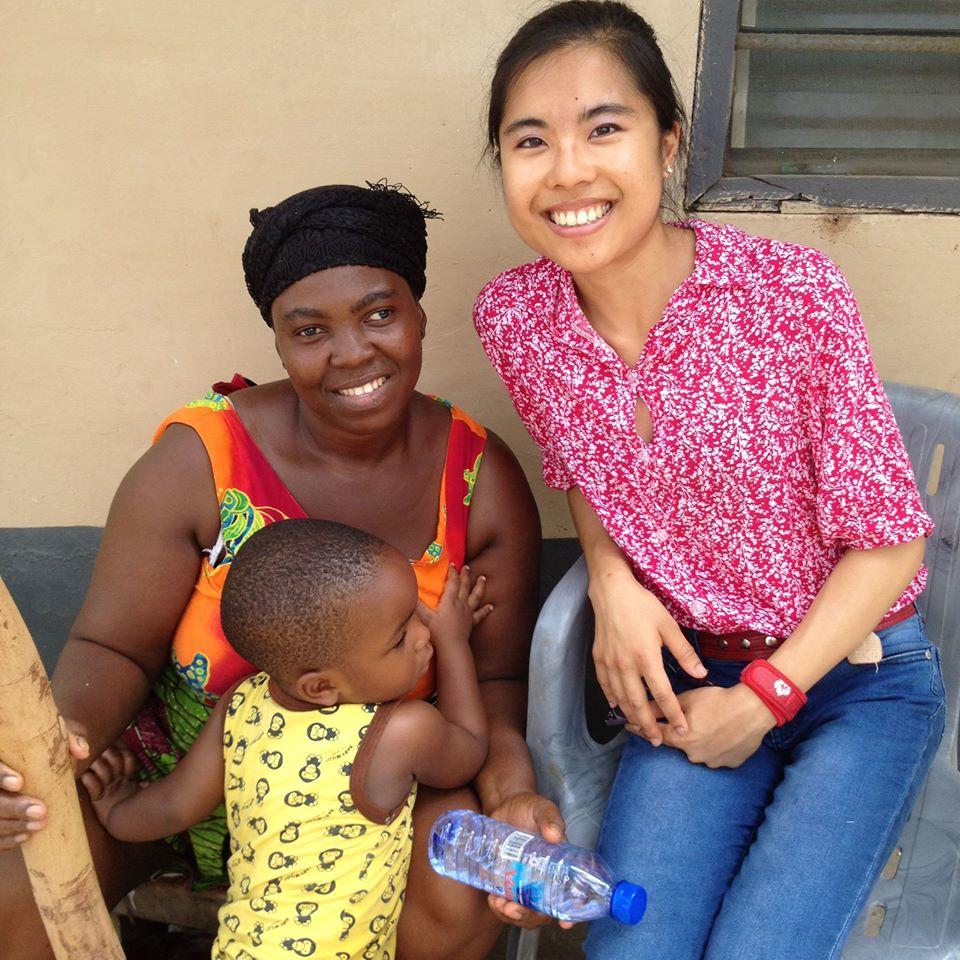 An intern poses for a photo with a local woman and her child during her speech therapy internship in Ghana with Projects Abroad. A female intern from Projects Abroad is pictured with a local woman and her child whilst on her speech therapy internship in Ghana.